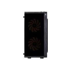 2E Computer case BASIS (RD858) MiniT, Micro ATX,Mini ITX,2xUSB3.0,2x120mm ARGB,acrylic (side panel),without PSU, black