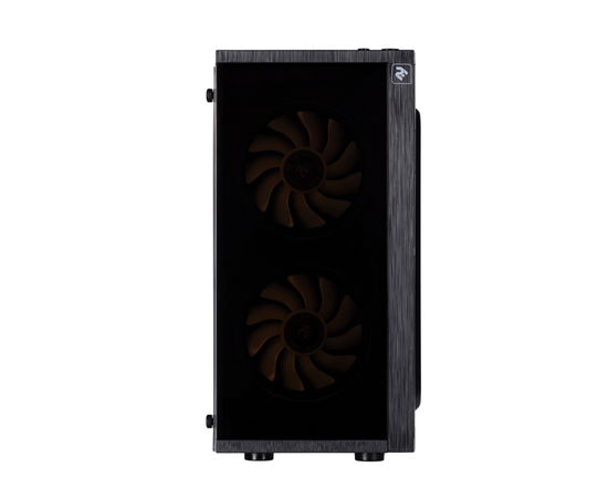 2E Computer case BASIS (RD858) MiniT, Micro ATX,Mini ITX,2xUSB3.0,2x120mm ARGB,acrylic (side panel),without PSU, black