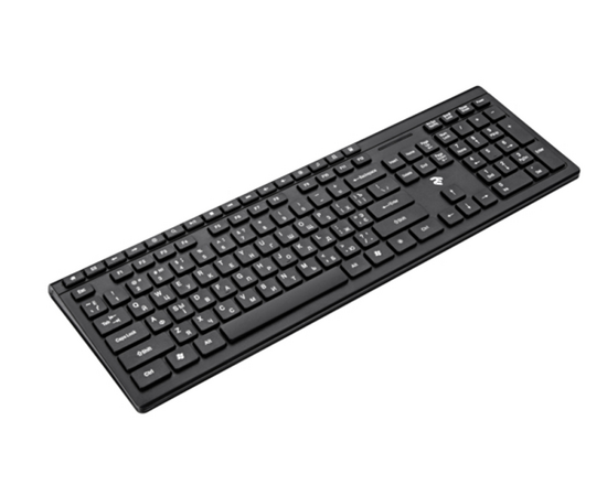 კლავიატურა მაუსით 2E Wireless keyboard and mouse MK410 WL BLACK 2E-MK410MWB